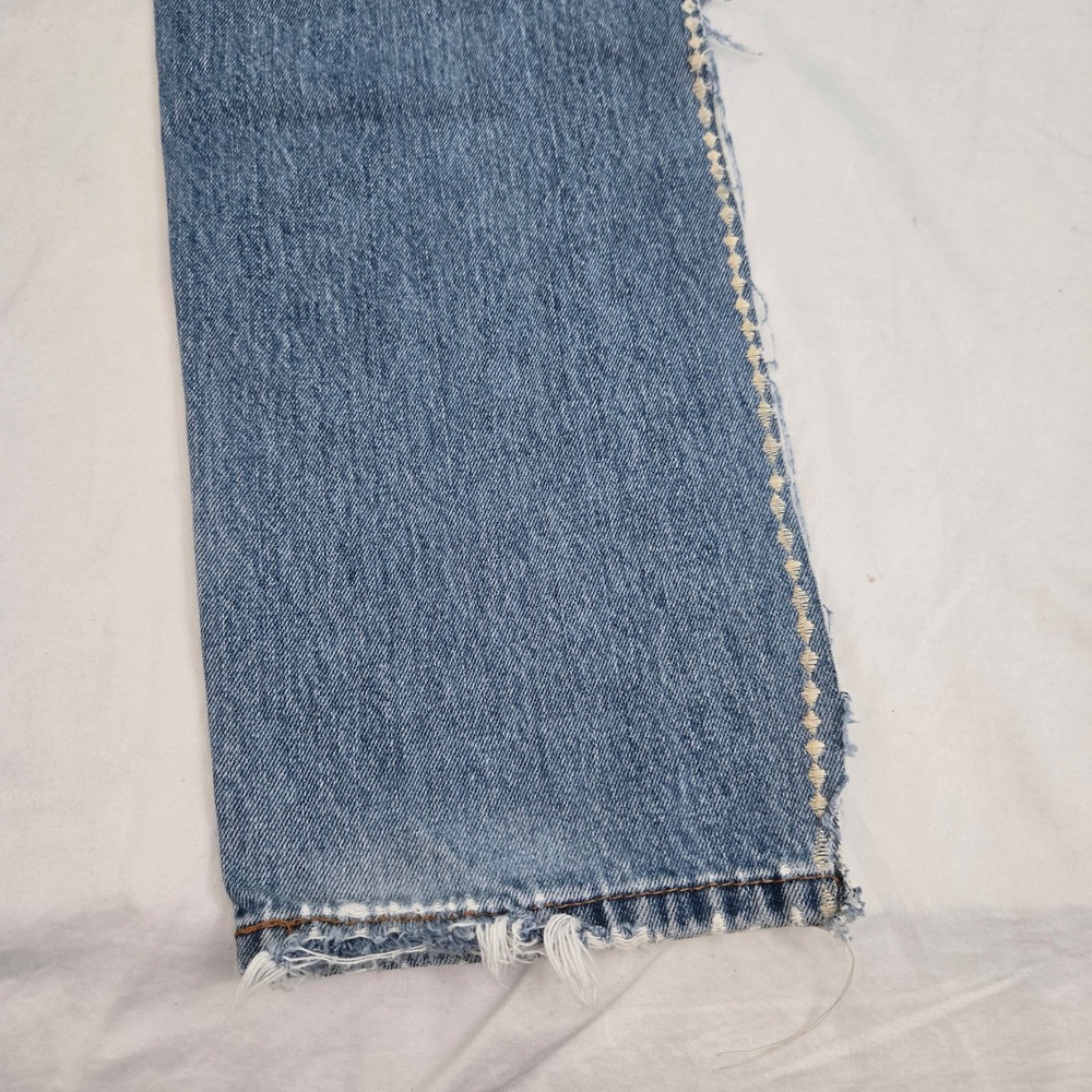 VTG Levis 550 Jeans Reworked Inside Out Custom Exposed Pockets Blanket Stitch 26 - Picture 9 of 11